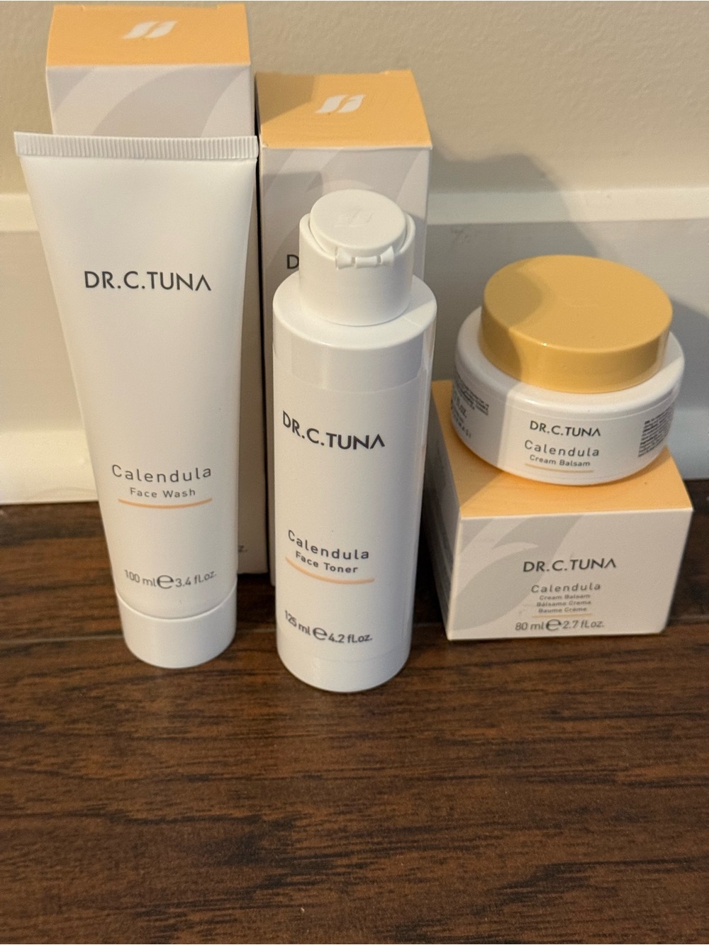 Farmasi Dr. C. Tuna Calendula Skincare Set - White and Yellow